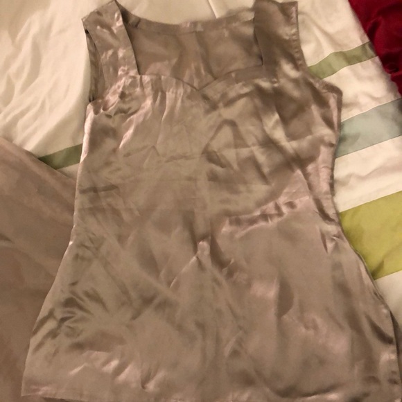 Pale purple crocheted net and satin lengha NEW - Picture 2 of 8